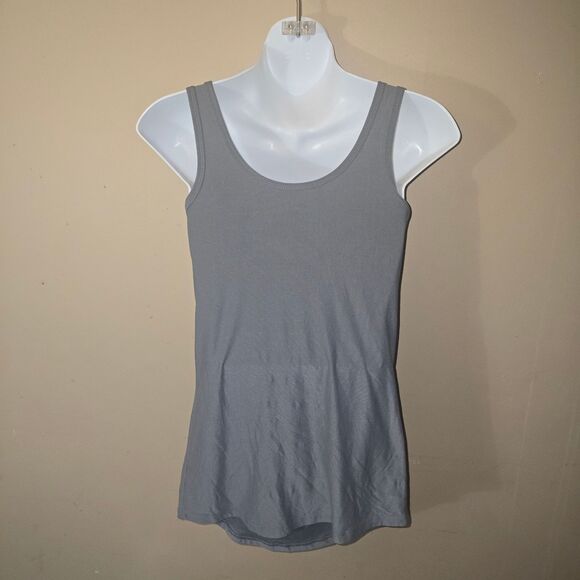 Women's Soft Gray Tropical Tank Top (Small) - Picture 2 of 3